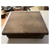 Antique wooden cash drawer, 17x19x5
