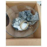 2 chip/veggie and dip bowl sets, salad bowl with