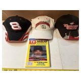 3 Dale Earnhardt jr Hats & Vintage 2003 TV Guide