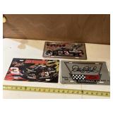2 gently used & 1 plastic Dale Earnhardt license