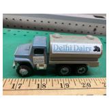 Ertl Delhi dair milk tanker truck, metal & plastic