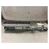 DCP 1/64 Semi truck with grain trailer w/ tarp