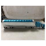 DCP 1/64 Semi truck with tarp roof looking trailer
