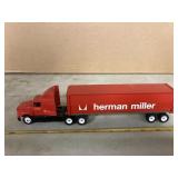 Winross Herman Miller truck and trail, metal