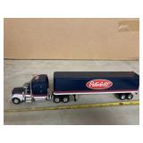 Peterbilt metal Semi & Trailer bank, by Liberty