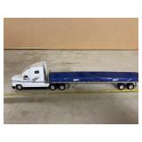Freightliner FLD120,metal truck & flatbed trailer