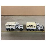 2 - 1/80 Matchbox Peterbilt Milk Tanker Trucks