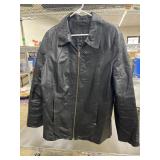 Lauren Ariel zippered leather jacket, size XL,