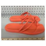 Crocs, size W8, bottom dirty