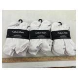 3-6pk Calvin Klein Mens Cushion No Show Socks