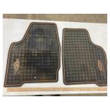 Ser of 2 Chevy rubber floor mats