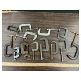 12 - most 3inch C clamps