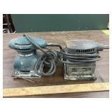 2 Black & Decker Finishing Sanders, both run