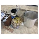 Misc lot includes new & used belts, car parts