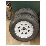 2 St205/75/D15 trailer tires on 5 bolt rims