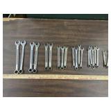 20 Craftsman open and box end wrenches, SAE