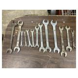 14 Craftsman open end wrenches, SAE duplicate