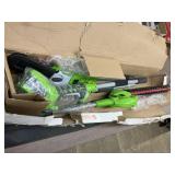Greenworks 40 volt hedge trimmer/pole saw combo.