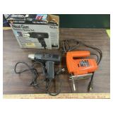 Black & Decker Varible Speed Jig Saw & Heat Gun,