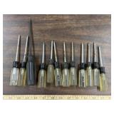 12 Craftsman Torx screwdrivers, 7 T15, 3 T10,