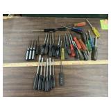 11 Nut drivers & 25 torx screwdrivers, various