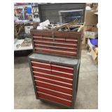 Craftsman 15 drawer toolbox, with contents