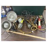 Lot of Various kinds of shop work lights