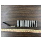 Craftsman 3/8 in drive 9 piece deep socket set