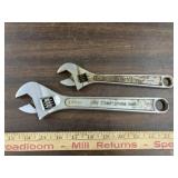 2 Craftsman adjustable wrenches
