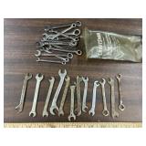 12 Vintage ignition open end wrenches