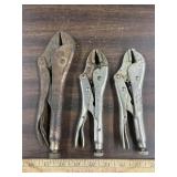 3 Vise Grip brand Vise Grips