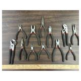 12" work" pliers, different styles
