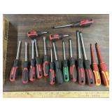 Lot of Maxtech screwdrivers and nut drivers