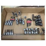 Lot of various kinds of sockets, most SAE &