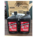 6 - 1qt Speedway HD-SAE 30 heavy duty motor oil