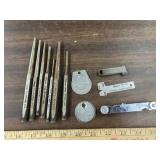 Snap-on gages and punches