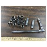 Snap-on 1/4 inch drive ratchet & sockets
