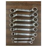 8 pc metric offset box end wrenches, USA made