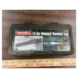 12 pc standard Impact Socket set, 1/2" drive