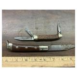 2 knives marked 1 England &  1 Germany