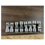 8 pc Snap-on flex head sockets, 10, 11, 12, 14,