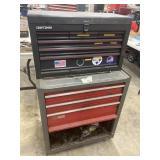 Craftsman toolbox, 9 drawers, 1 bad wheel,