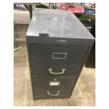 2 drawer file cabinet, rusty bottom edge