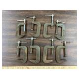 8 - Craftsman 2 inch C clamps