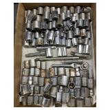 Lot of misc 3/8 drive sockets w/ extentions &