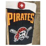 Pittsburgh Pirates flag 40 x 28 & first aid kit