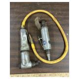 2 air tools - cut off tool & air nibbler, untested