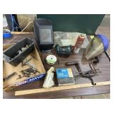 Cutting & safety helmet w/extra new shield, hand