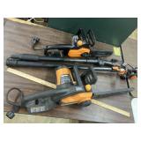 Worx 16 inch & 10 in electric chainsaw & pole