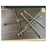 3 wheel wrenches, 1 marked Snap-On